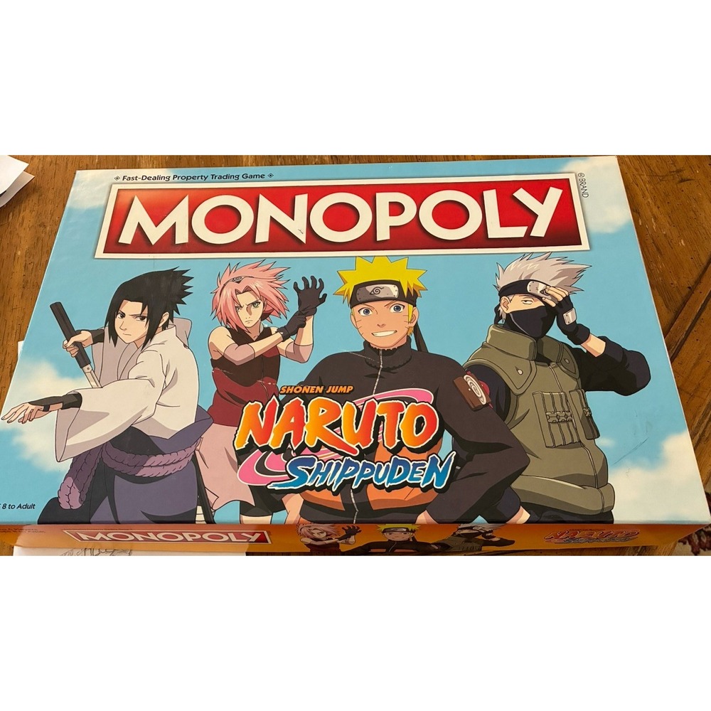 Shonen Jump Naruto Shippuden Monopoly Game Manga Anime Complete